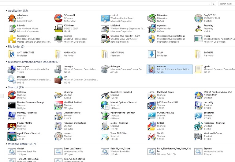 Topic: win8 “Administrative tools” folder missing @ AskWoody