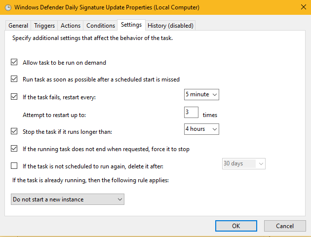 Topic: Windows Defender Automatic Update, Scheduled Scans @ AskWoody
