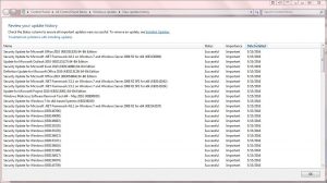 Win7 update history