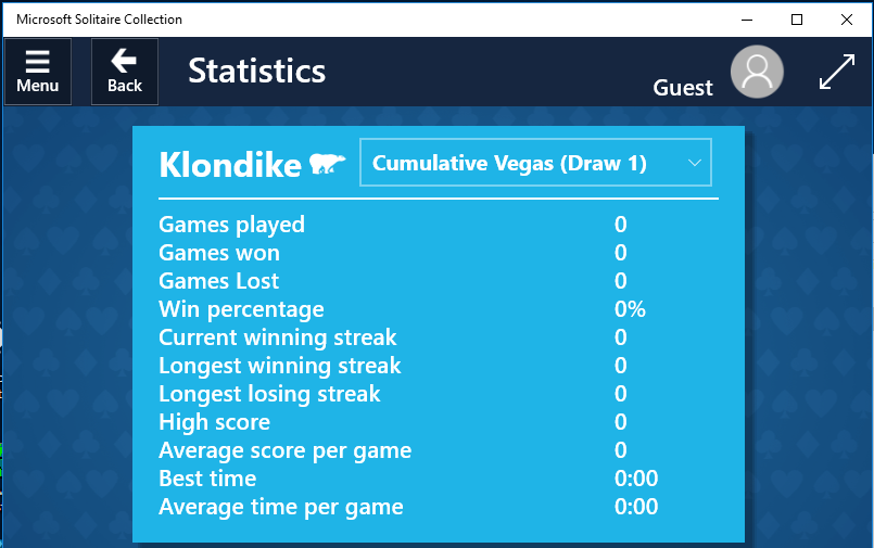 microsoft solitaire collection statistics reset microsoft solitaire collection statistics reset