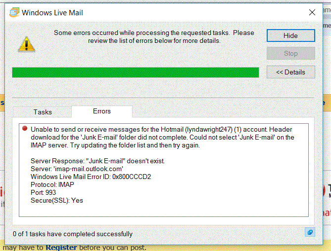 Topic: Windows Live Junk Mail Folder @ AskWoody