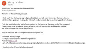 Registration confirmation