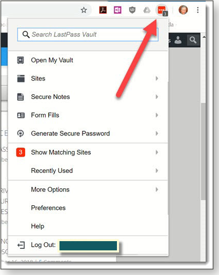 LastPass password manager