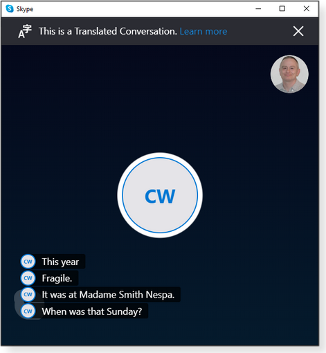 Translated speech-to-text