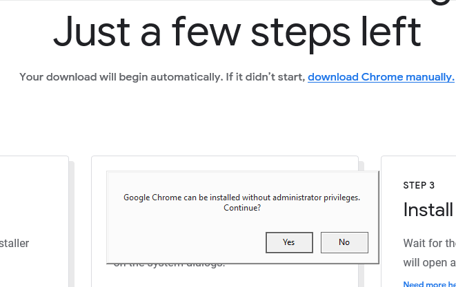 google chrome administrator privileges