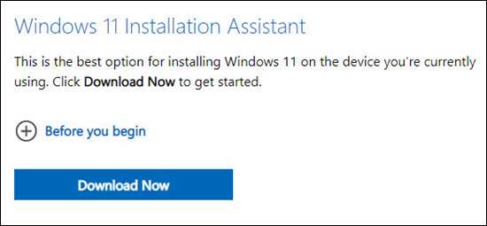 Win11 Installation Assistant 