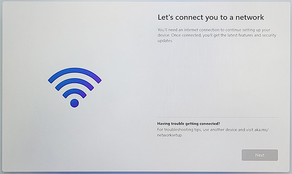 Setup Wi-Fi failure