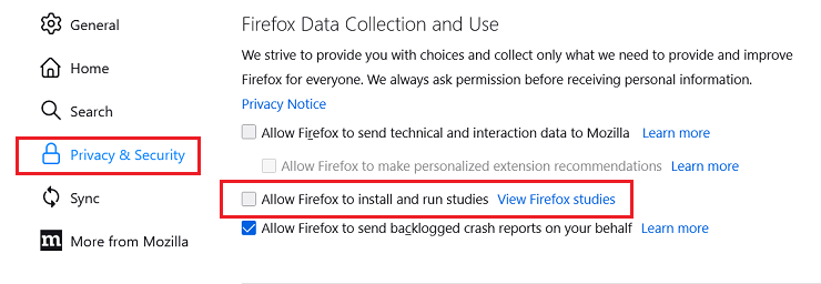 Topic: Disable Firefox Experiments v60+ @ AskWoody