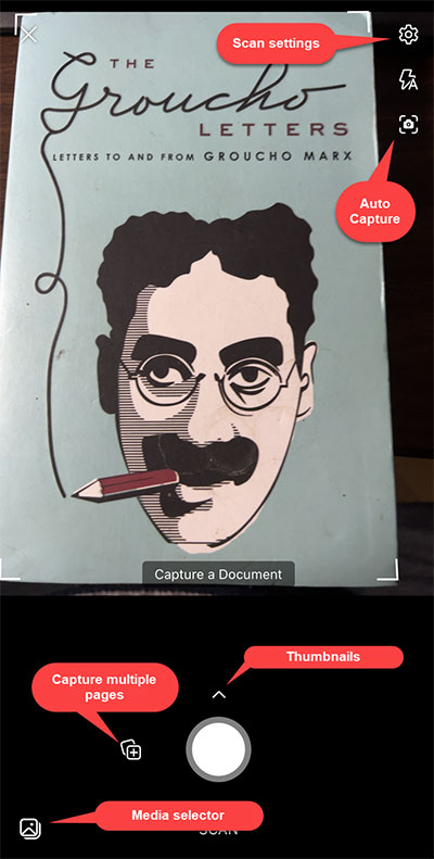 Camera / Scan in Microsoft 365 app
