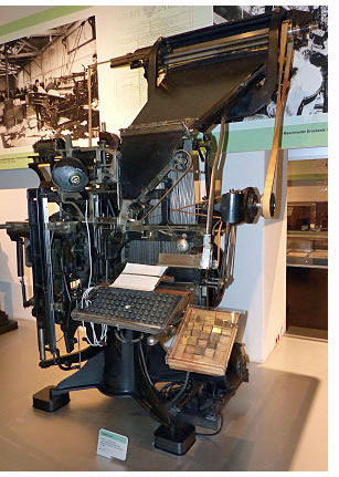 1895 Linotype in the Technical Museum of Vienna