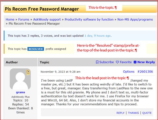 Topic: Where do you see that a topic/question has been resolved? @ AskWoody