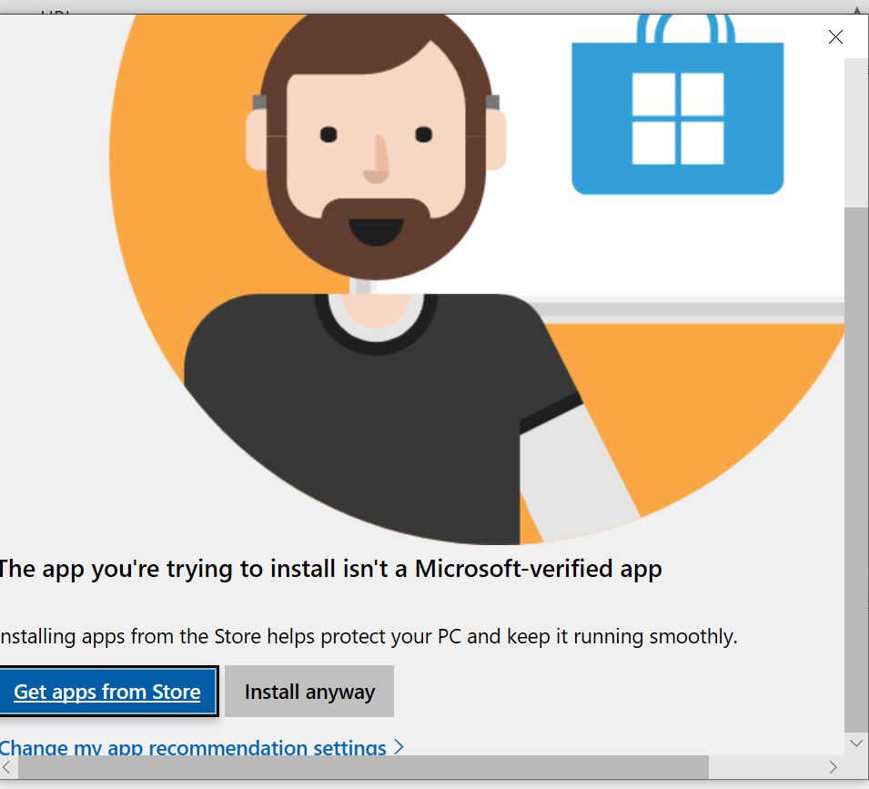 not able to install apps from microsoft store