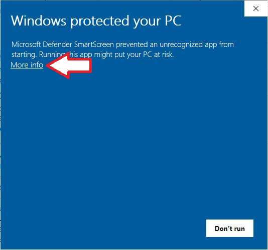 Windows Protected Your PC
