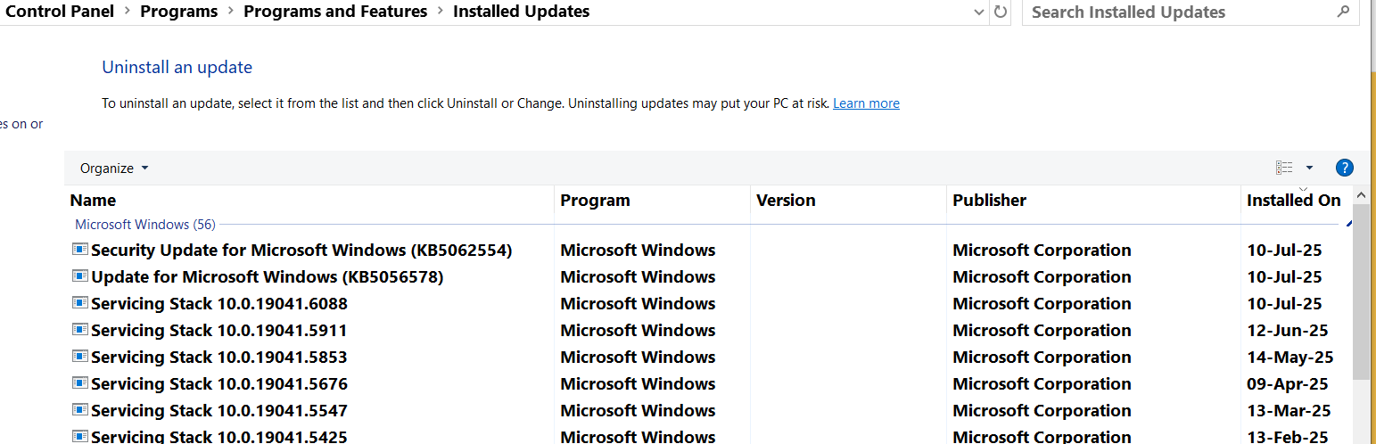 Windows 585000 Topic: July updates are out @ AskWoody