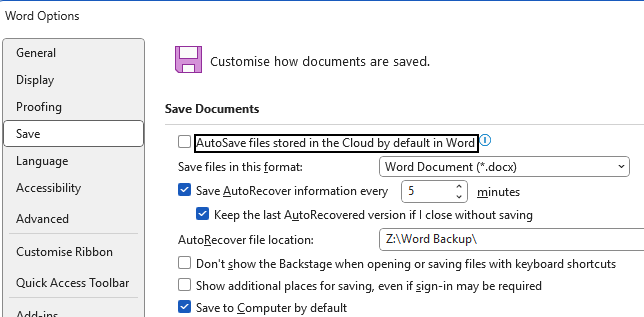 Topic: Word docs forced to OneDrive @ AskWoody