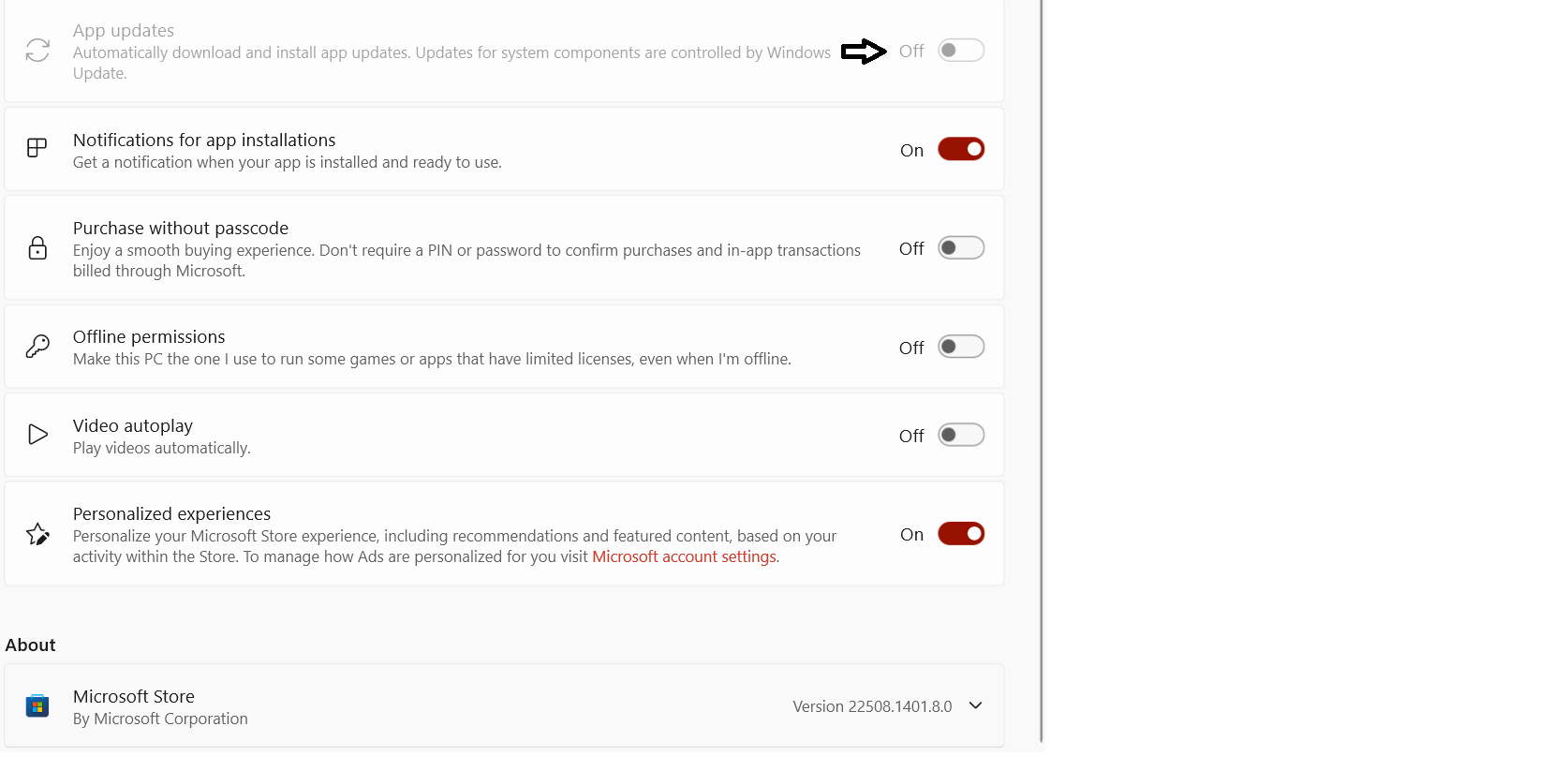Topic Updates Topic: Automatic MS Store updates @ AskWoody