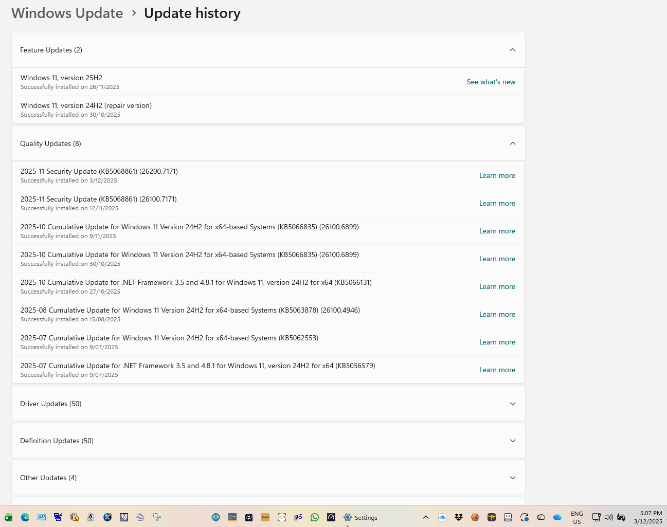 Topic: Windows 11 Pro 25H2 update being offered a second time @ AskWoody