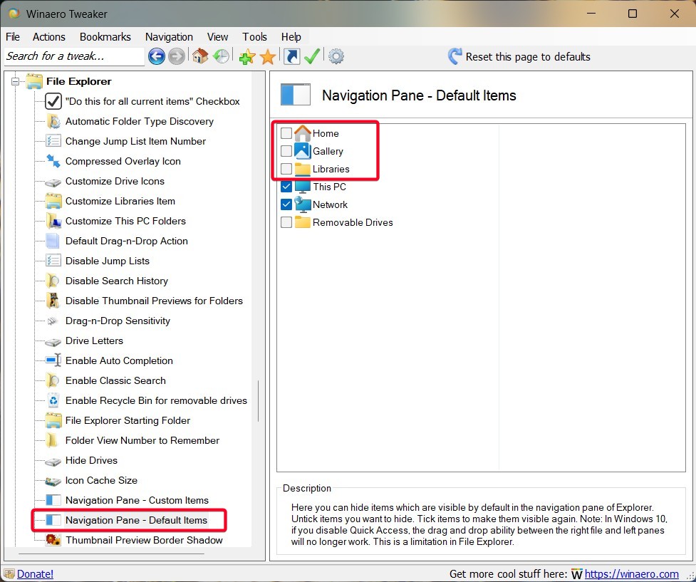 Zopic Explorer Mini Topic: Remove Home, Gallery and Libraries from Windows Explorer @ AskWoody