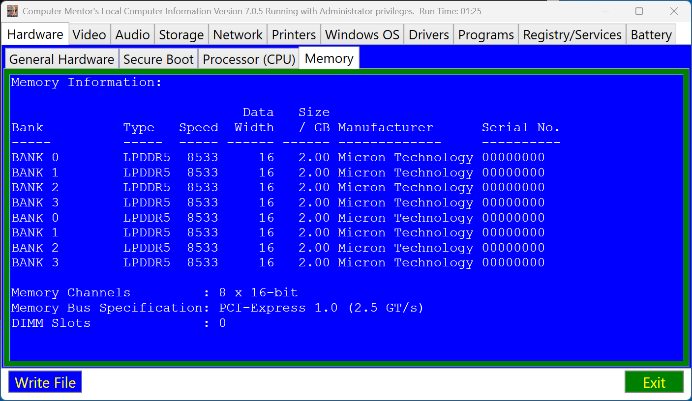 Topic: New ASUS Zenbook – Interesting Memory Configuration @ AskWoody