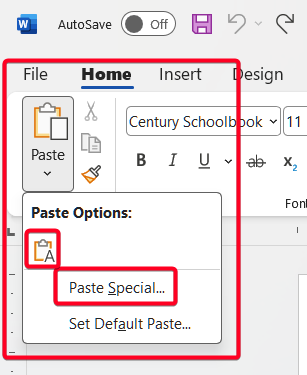 Topic: Format changes when copying/pasting text in document @ AskWoody