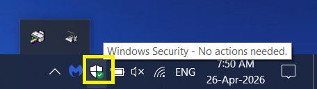 Topic: Two security icons — now just one @ AskWoody
