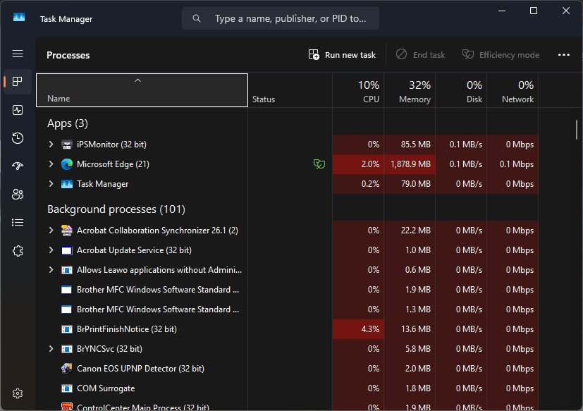 Topic: Task Manager Application. Has it run afoul? @ AskWoody