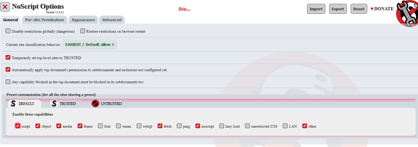 Topic: Do I need to re-edit my noScript permissions? @ AskWoody
