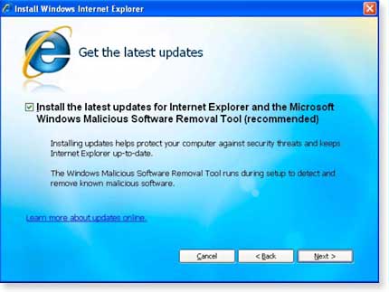 IE 7 and msrt