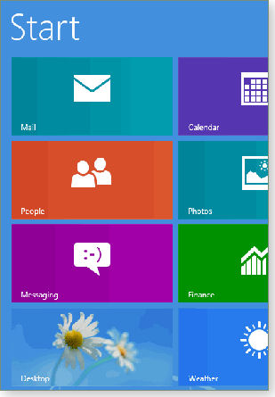 Metro Start screen