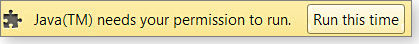 Chrome's Java warning Chrome's Java warning