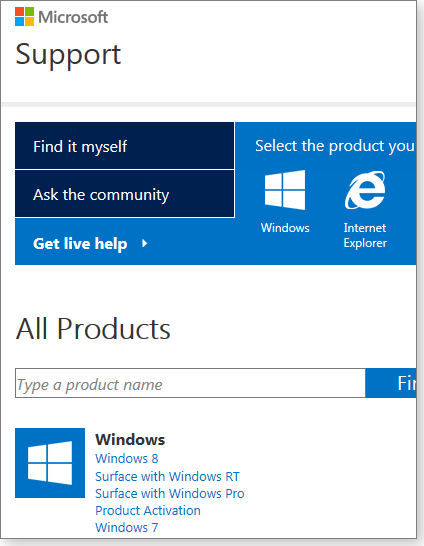 Microsoft Support