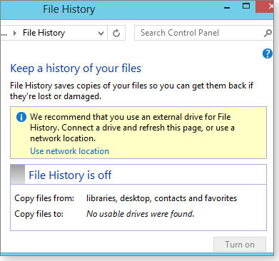Backup recommendation Backup recommendation