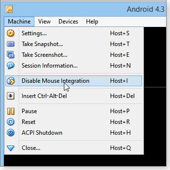 Disable mouse integration