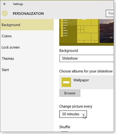 Desktop personalization
